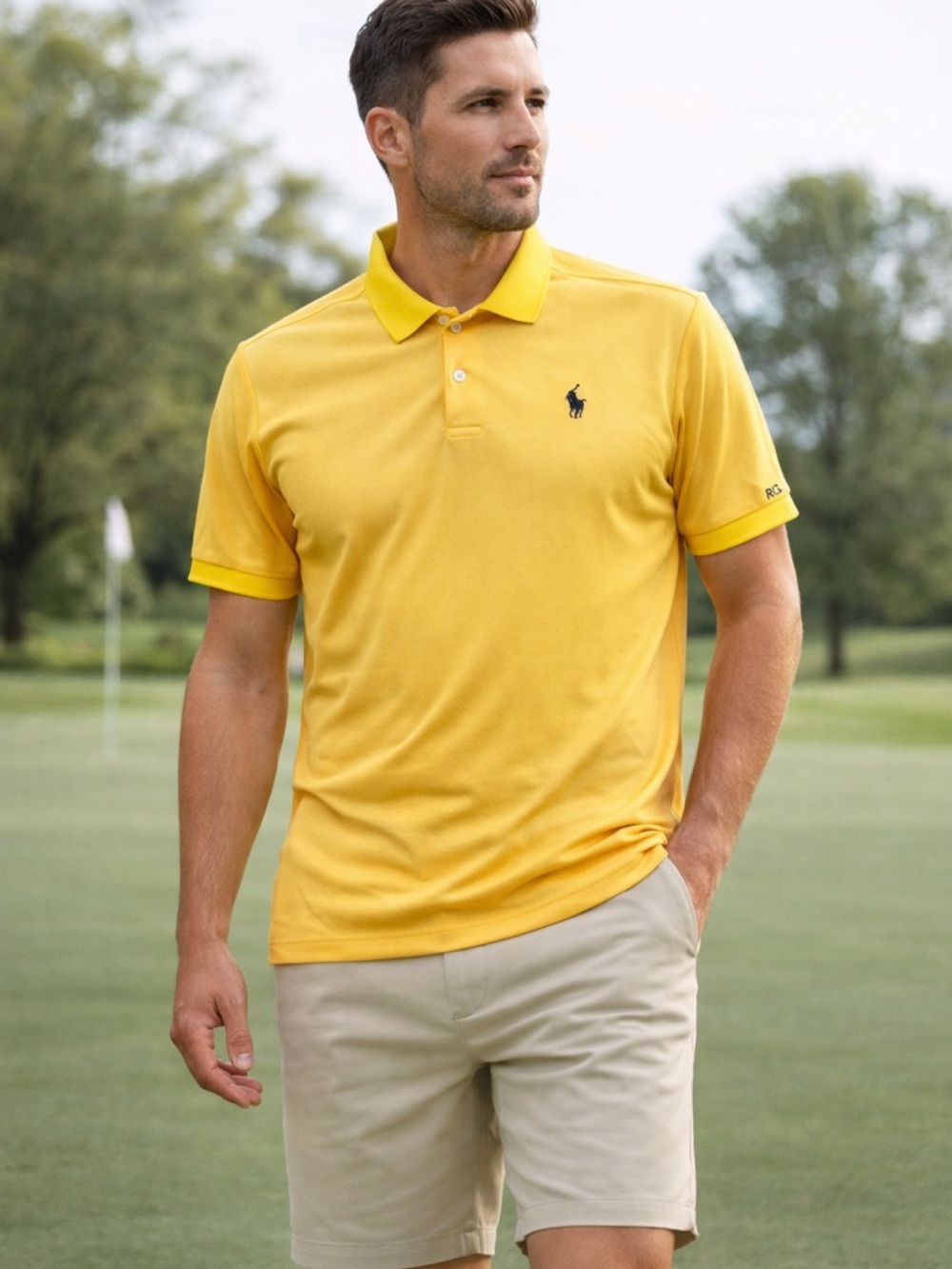 Polo Performance Short-Sleeve Shirt - Yellow